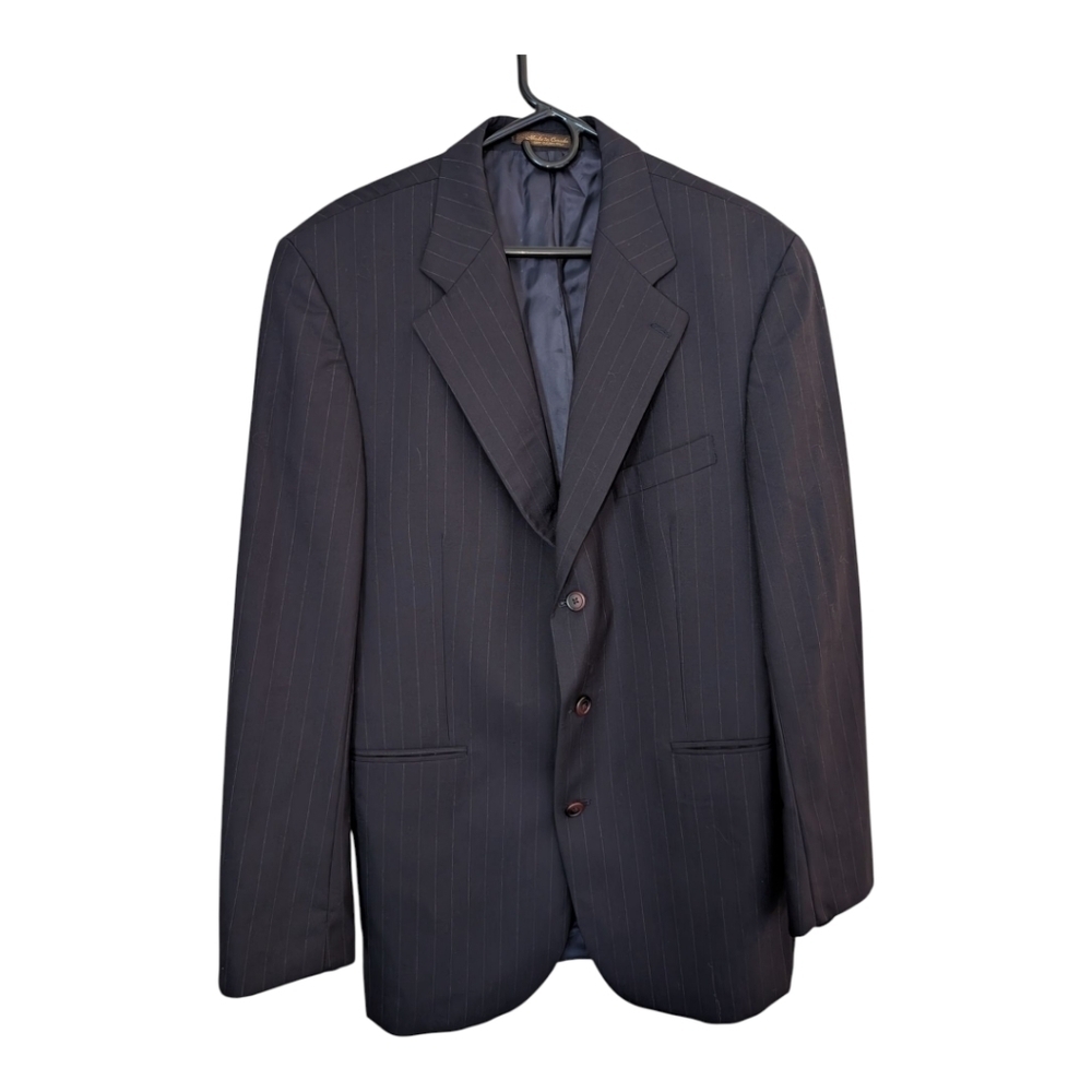 Chaps Black Suit Jacket 42 Tall
